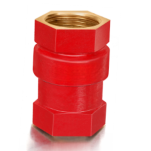 Bronze Metal Vertical Check Medium